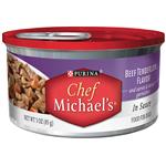 Purina Chef Michael's In Sauce Beef Tenderloin Flavor and carrot & barley garnishes
