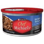Purina Chef Michael's Beef Short Rib Flavor in a savory sauce