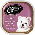 Cesar Canine Cuisine Puppy With Chicken & Beef In Meaty Juices
