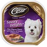 Cesar Canine Cuisine Savory Delights Filet Mignon Flavor With Bacon & Potato In Meaty Juices