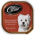 Cesar Canine Cuisine With Oven Roasted Chicken Flavor In Meaty Juices