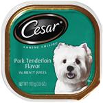 Cesar Canine Cuisine With Pork Tenderloin Flavor In Meaty Juices