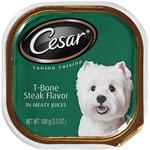 Cesar Canine Cuisine With T-Bone Steak Flavor In Meaty Juices