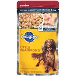 Pedigree Little Champions Senior Complete Nutrition Morsels In Sauce With  Chicken & Rice