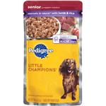 Pedigree Little Champions Senior Complete Nutrition Morsels In Sauce With Lamb & Rice