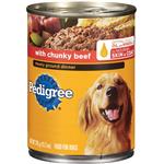 Pedigree Meaty Ground Dinner With Chunky Beef Dog Food 