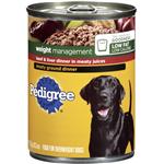 Pedigree Weight Management Beef & Liver Dinner In Meaty Juices Canned Dog Food