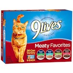 9 Lives Cat Food 4 Flavor Variety Pack
