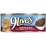9 Lives Chunky Beef Dinner In Gravy 