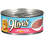 9 Lives Prime Entrée With Real Salmon