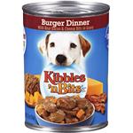 Kibbles N' Bits Burger Dinner With Bacon & Cheese