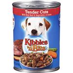 Kibbles N' Bits Tender Cuts With Real Beef & Vegetables