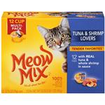 Meow Mix Market Select  With Real Tuna & Whole Shrimp In Sauce