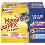 Meow Mix Pate Toppers Seafood Medley Variety Pack