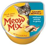 Meow Mix Savory Morsels Seafood Entrée In Gravy