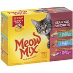 Meow Mix Savory Morsels Seafood Favorites Variety Pack