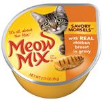 Meow Mix Savory Morsels With Real Chicken Breast In Gravy