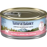 Natural Balance Lid Salmon & Green Pea Canned Cat Recipe 