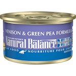 Natural Balance Lid Venison & Pea Canned Dry Recipe