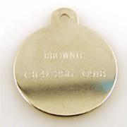 Large Stainless Steel Circle Personalized Pet Tag Best Price