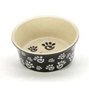 Spot Paw Print Wide Rim Ceramic Bowls Best Price