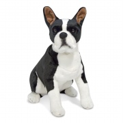 Life Like Boston Terrier Plush Toy Best Price
