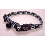 Cat Pirate Adj Breakaway Safety Collar Skulls Best Price