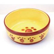 Designer Stoneware Classic Paw Print Cat Dish 5' Best Price