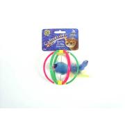 Catmeister Plastic Frame Ball W/Feather Toy Best Price