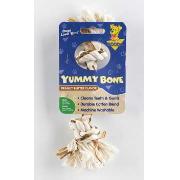 Booda Yummy 2 Knot Rope Bone Peanut Butter Extra Small Best Price