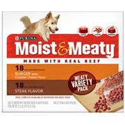 Purina Moist and Meaty Steak and Burger with Cheese Variety Pack Best Price