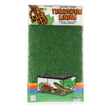 Four Paws Presents 4 Paws Terrarium Green Liner 36'' X 12''. Ez to Clean Green Lining for your Terrarium. [10198]