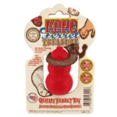 Kong Company Presents Kong Ferret Treasure. This Natural, Non-Toxic Rubber Toy Comes with Tips on Training, Socialization, Games and Exercise for Lots of Ferret Fun. [11125]