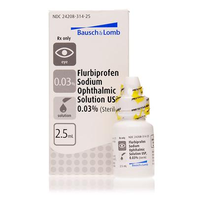 Eye inflammation steroid drops