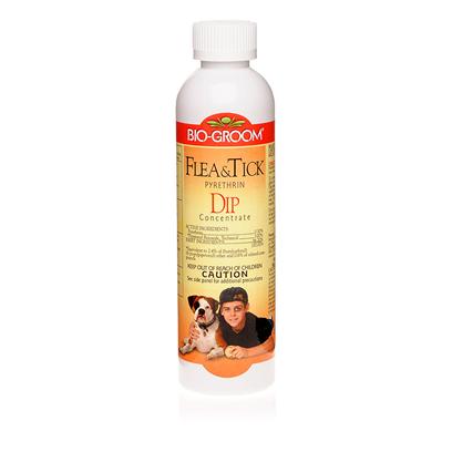 Bio Groom Presents Bio Groom Flea and Tick Dip-Pyrethrin Concentrate 8oz. Bio Groom Flea and Tick Dip Instantly Kills and Repels Fleas, Ticks, Lice, and Ear Mites with a Natural Pyrethrin Concentrate that Provides Strong Resistance to Infesting Insects for Up to Two Weeks. It’S a Safe and Effective Formula for Cats and Dogs, and it’S Gentle Enough for Use on Kittens and Puppies Four Weeks or Older. Bio Groom Flea and Tick Dip has a Non-Offensive Odor, and Reviewers Say it’S a Product they would Buy Again. [14402]