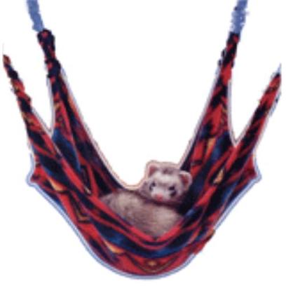 Lazy Pet Presents Ferret Leisure Lounge. Your Ferret will Love Hanging out in this Comfy Lounger. Measures 16''w X 22''l and is Larger than Traditional Cage Hammocks. Clips Easily to Most Wire Cages. Assorted Colors. Product Color and Pattern may not Match the Image Displayed. [14755]