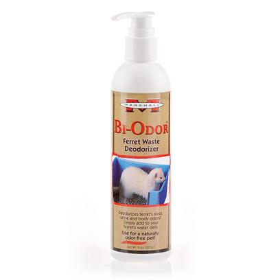 Marshall Presents Bi-Odor Ferret Waste Deoderizer 8oz. Bi-Odor is a Revolutionary Product that when Added to your Pet's Food or Water Daily, Eliminates Stool, Urine and Body Odors Internally. Contains a Patented Blend of Amino Acids and Enzymes. 8oz. [14799]
