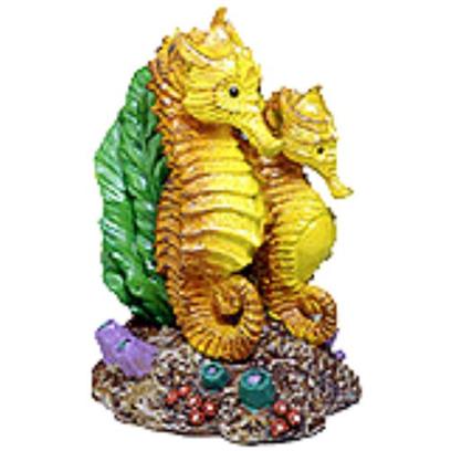 Penn Plax Presents Sea Horses Small 3'' X 3.5''. These 2 Elegant Sea Horses Make the Ideal Aquarium Decoration. Beautifully Hand-Painted in Realistic Detail - the Perfect Addition to any Aquarium [14999]