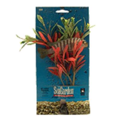 Penn Plax Presents Seagarden Nesaea Stands 10''. Fill your Aquarium with the Look of Live Plants, without the Work, Maintenance, or Expense. [15103]