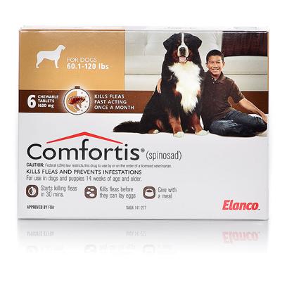 comfortis flea dogs preventative petcarerx lbs supply months chewable fleas cats pet