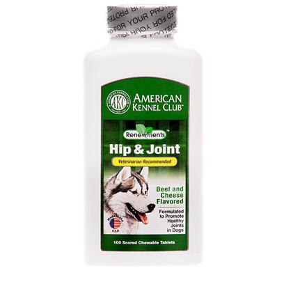 Akc Renewtrients Presents Akc Hip & Joint 200 Tablets. You Want your Dog to Play and have a Long and Healthy Life. But Both of these Things Make Arthritis Much More Common. Uncomfortable Inflammation Around the Joints Caused by Naturally Degrading Cartilage is Painful for your Pooch, so Give Him Akc Hip & Joint Supplements. Akc Hip & Joint Helps Retard or Prevent Arthritis and Joint Pain by Providing the Vitamins and Minerals that Support Cartilage Growth. It's a Specially Formulated, Veterinarian Recommended Nutritional Supplement Designed to Support Healthy Joints in Dogs. [37268]