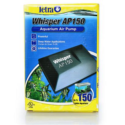 Tetra Usa Presents Tetra Ap Air Pump 150. These Whisper Air Pumps are Tetra's Most Powerful Line of Air Pumps. The Pumps are Designed for Situations that Produce Greater Back-Pressure, Such as Deep Tanks (Up to 8 Feet Deep), Long Decorator Air Stones, Multiple Air Stones in One or More Tanks, and Protein Skimmers for Saltwater. Ap 150 [17574]