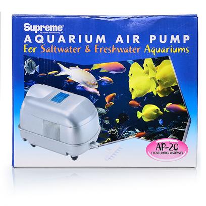 Buy Freshwater Fish Supplies products including Supreme (Danner Inc) (Ap) Air Pump for Aquarium Sup Ap-100, Supreme (Danner Inc) (Ap) Air Pump for Aquarium Sup Ap-20, Supreme (Danner Inc) (Ap) Air Pump for Aquarium Sup Ap-40 Category:Filtration Price: from $130.99