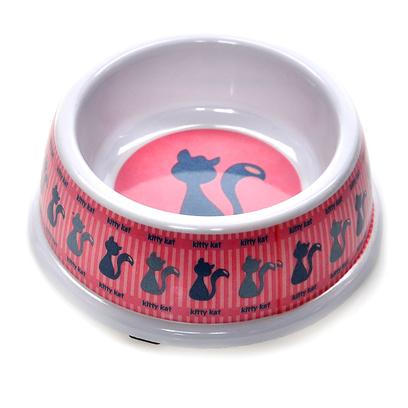 Ethical Presents Designer Kitty no-Tip Plastic Dish 5' Pink. Each Dish is Made of a Durable Plastic. The Dishes have a no Skid Bottom to Prevent Slipping. You will Love the no Tip Design. [17757]