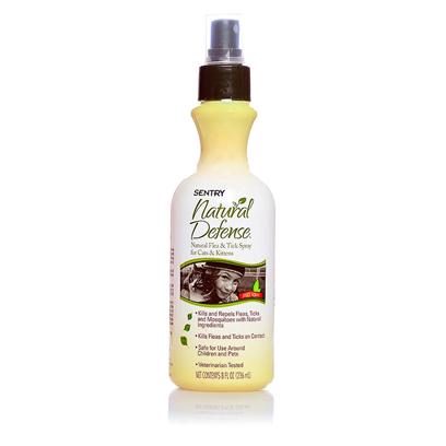 Sergeants Presents Sentry Natural Defense Flea & Tick Spray for Cats Kittens Nd F T Cat Kitten 8oz. Sentry Natural Defense Spray for Cats & Kittens Kills Fleas, Ticks and Mosquitoes for Up to Four Weeks, yet it's Safe to Use on your Cat or Kitten and Around your Family when Applied as Directed. Each Carton Contains Three Monthly Applications. 8 Oz [17813]