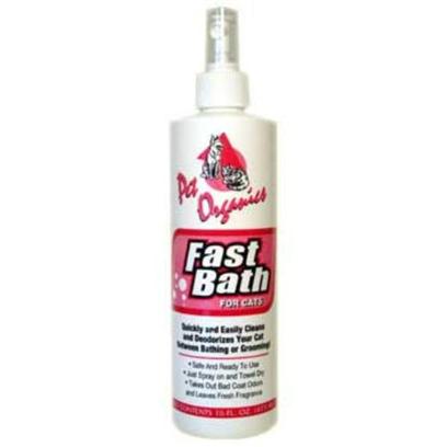 Pet Organics Presents Fast Bath for Cat 16oz. Quickly and Easily Cleans and Deodorizes your Cat Between Bathing and Grooming [17865]