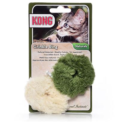 Kong Company Presents Kong Natural Crinkle Ball Nat. Natural Products for Natural Instincts Made with Natural Material Made with North-American Grown Catnip [18246]