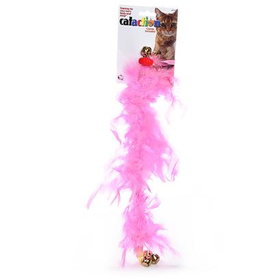Jw Pet Company Presents Featherlite Boas Cat Play Wands. Use as a Dual Sales Tool with our Refillable Catnip Canisters that are Attached to Each of the 3 Colors Styles will Vary Depending on Color can be Used Alone or as an Interactive Feather Wand Toy [18377]