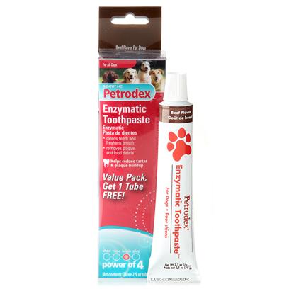 Petrodex Dental Enzymatic Paste/Beef 2.5Oz 3 Pk