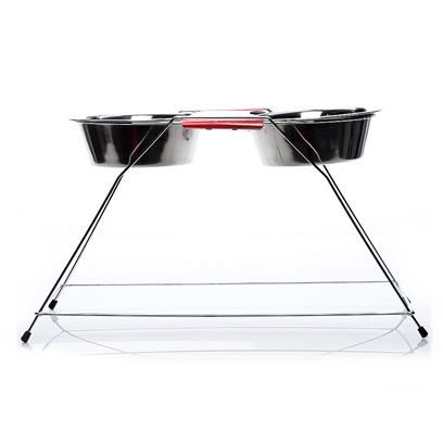 Loving Pets Presents Stainless Steel High Double Diner Quart Lv Ss Dbl 5quart. Double Diners are an Excellent Feeding Dish, with a Unique Contemporary Design it Aids with the Joint Health of your Canine Companion. [19201]